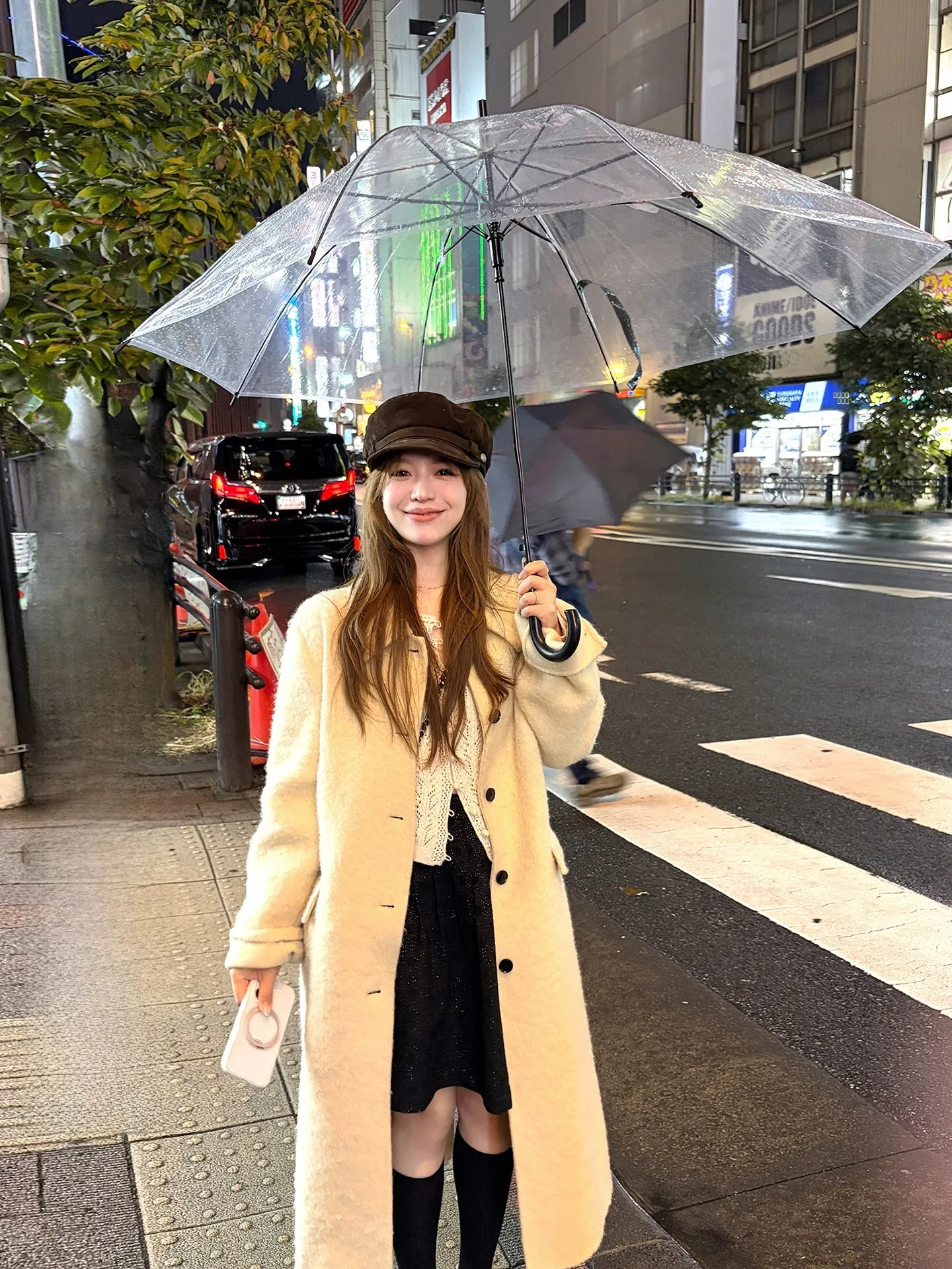 

Женское шерстяное пальто H STUDIO 850г Su Li Camel Circle Fce, зимнее, приталенное, универсальное, средней длины, с длинными рукавами, на пуговицах