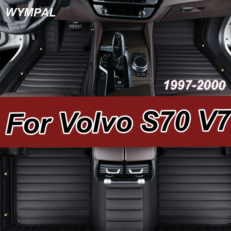 

Luxury Car Mats For Volvo S70 V70 XC 1997~2000 Carpet Anti Dirt Pad Auto Interior Parts Durable Leather Floor Mat Rug Car