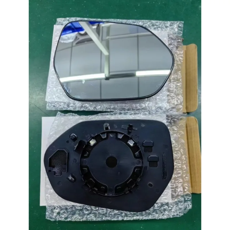 Chrome-plated convex mirror glass for car rearview mirrors, car side