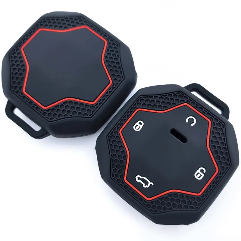 4 Button Silicone Car Remote Key Case Cover for Chery Jetour To Genesis Traveller T2 X90 X70 X95 DASHING X-1 Plus DTC L9 Kechain