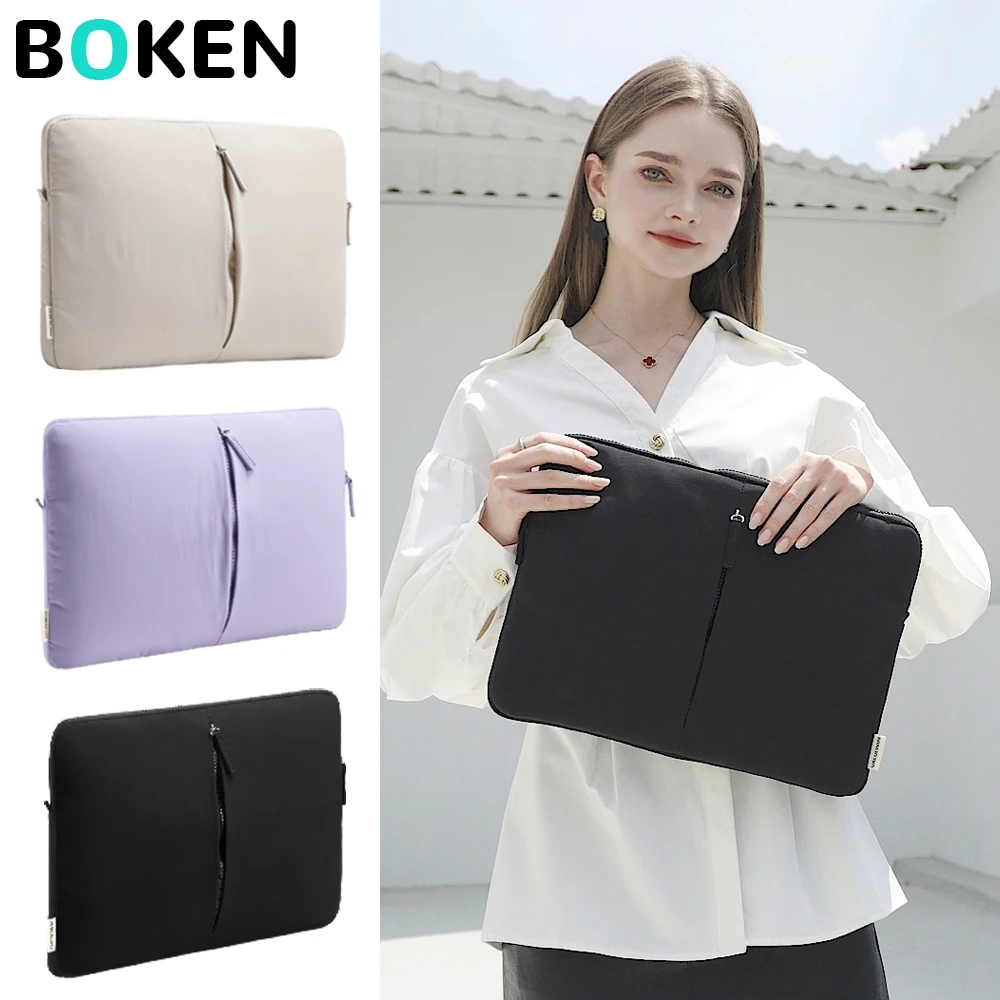 

Удобный пышный чехол для ноутбука для женщин, 13, 13,3, 15, 16 дюймов MacBook Air/Pro HP Dell, мягкая противоударная защитная сумка для ноутбуков