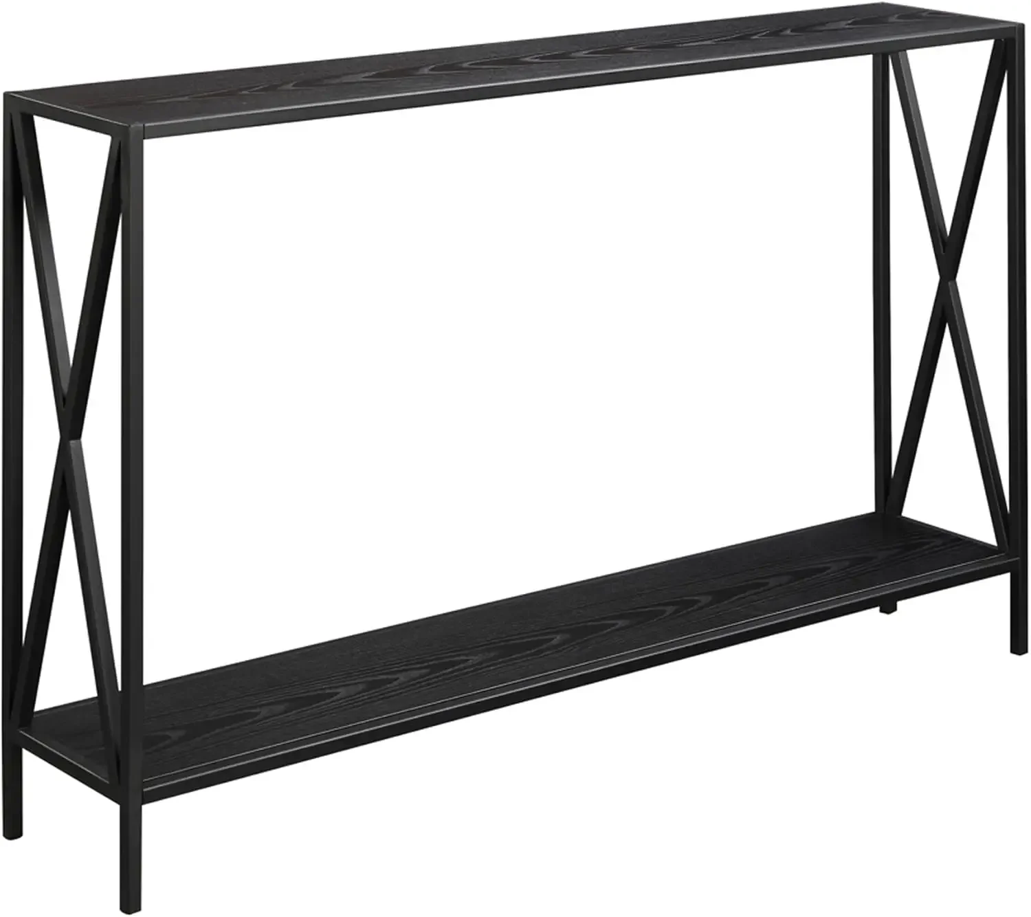 

Tucson Console Table 47.25" - Modern Sofa Table with Storage Shelf, Entryway Hall Table for Living Room, Black