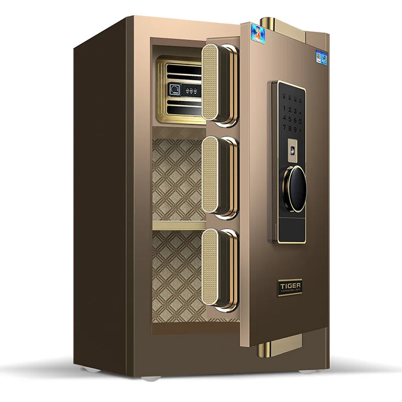 Güvenli ev küçük banka kasası güvenli anti-hırsızlık ofis şifre kutusu parmak izi akıllı başucu masa