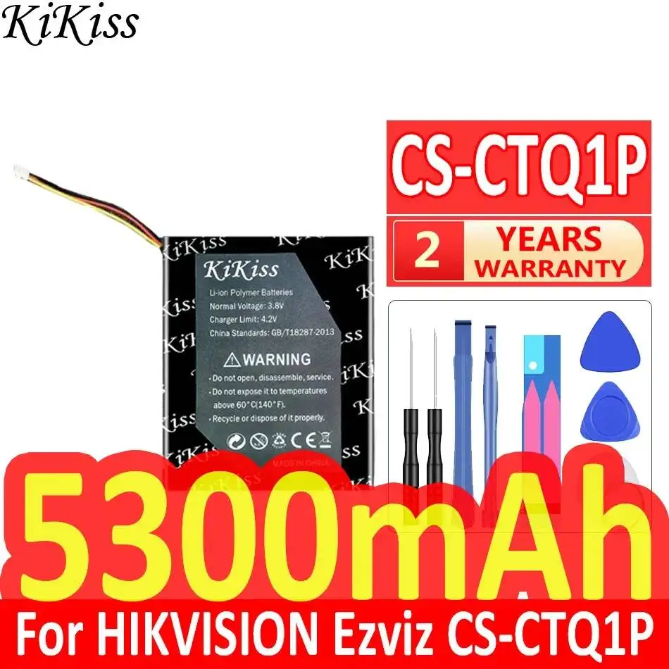 For Hikvision Ezviz CS-CTQ1P Surveillance Camera Battery 5300mah Reliable Power