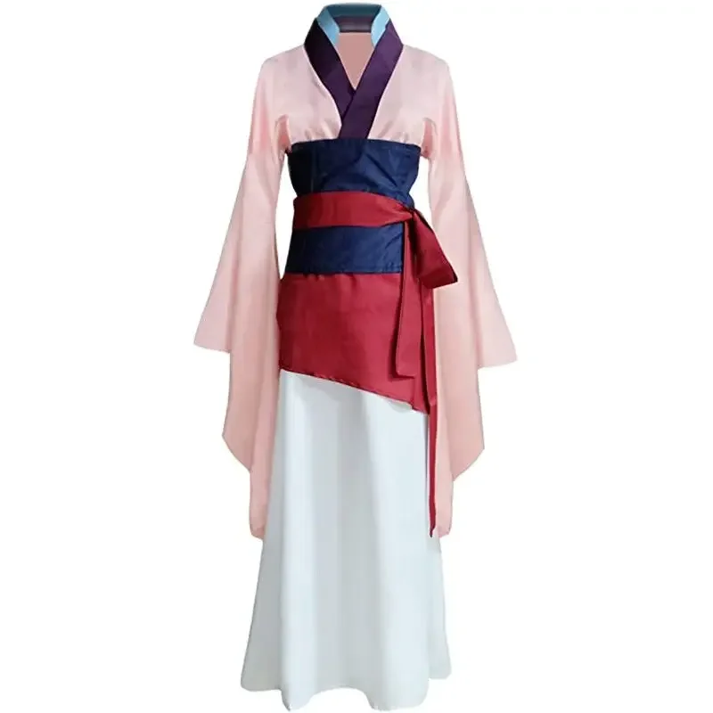 Anime Mulan Costume Womens Kids Chinese Hanfu Costume Princess Christmas Dress Deluxe Adult Cosplay for Halloween Party