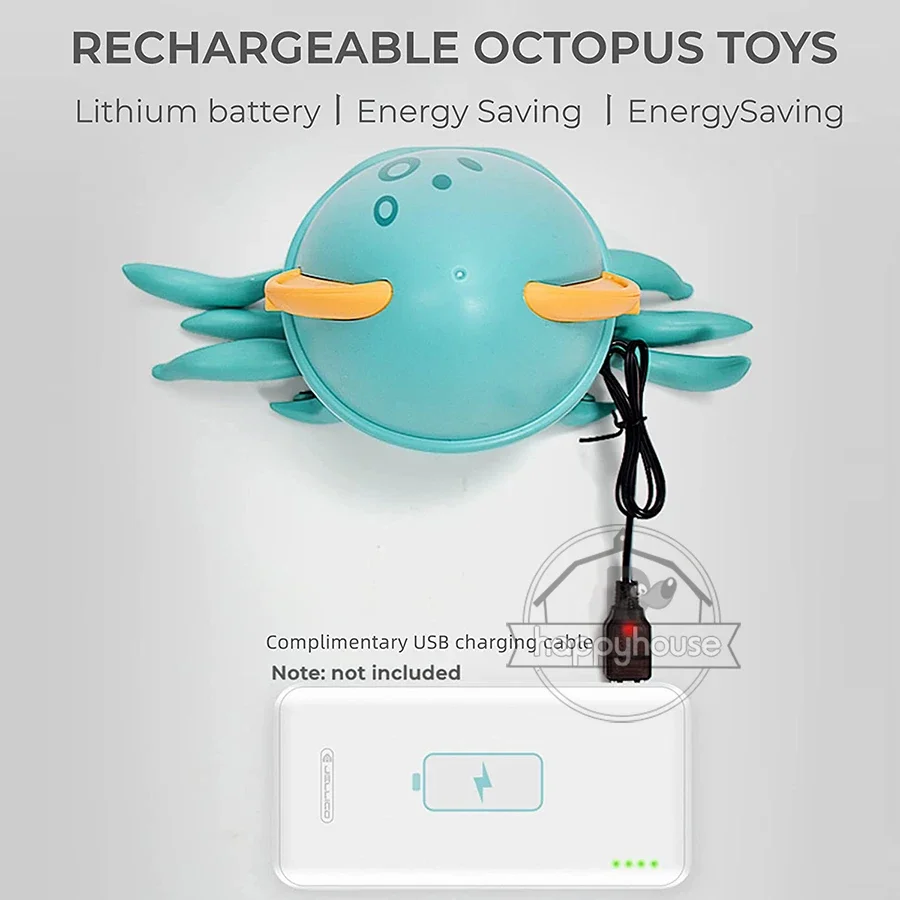 Kruipende Octopus Babyspeelgoed met muziek LED-licht Muzikaal speelgoed voor peuters Vermijd automatisch obstakels Interactief speelgoed voor kinderen