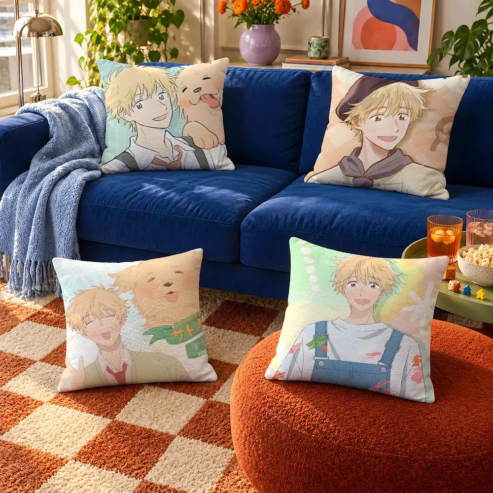 Anime Skip and Loafer Mitsumi Shima Cushion Cover Throw Pillow Soft Short Plush Cozy Durable For Sofa Bedroom Home Decor Gift