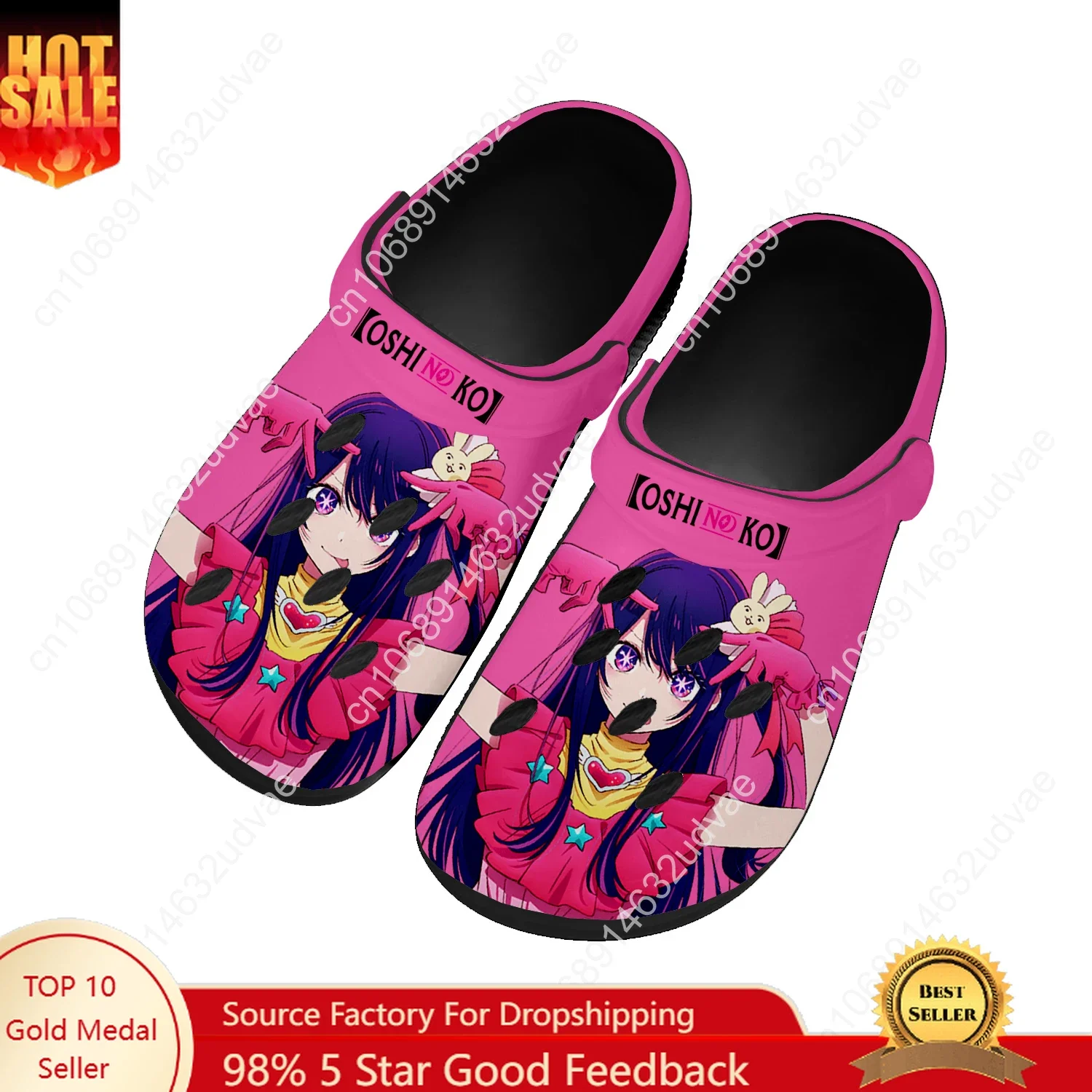 

Oshi No Ko Water Shoes Mens Womens Comfortable Fashion Home Garden Clogs Customizd Sandals Beach Breathable Hole Slippers