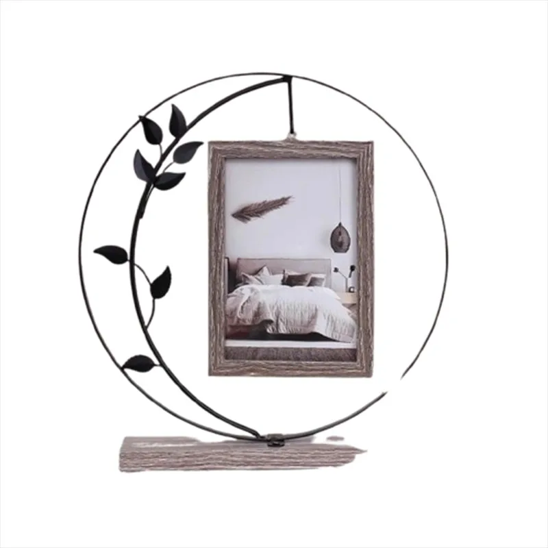 الشمال الإبداعية إطار صور الحديثة مصمم الحديد الفن الوجهين إطار صور فاخر زوجين هدية ديكور المنزل كادر صور FYP