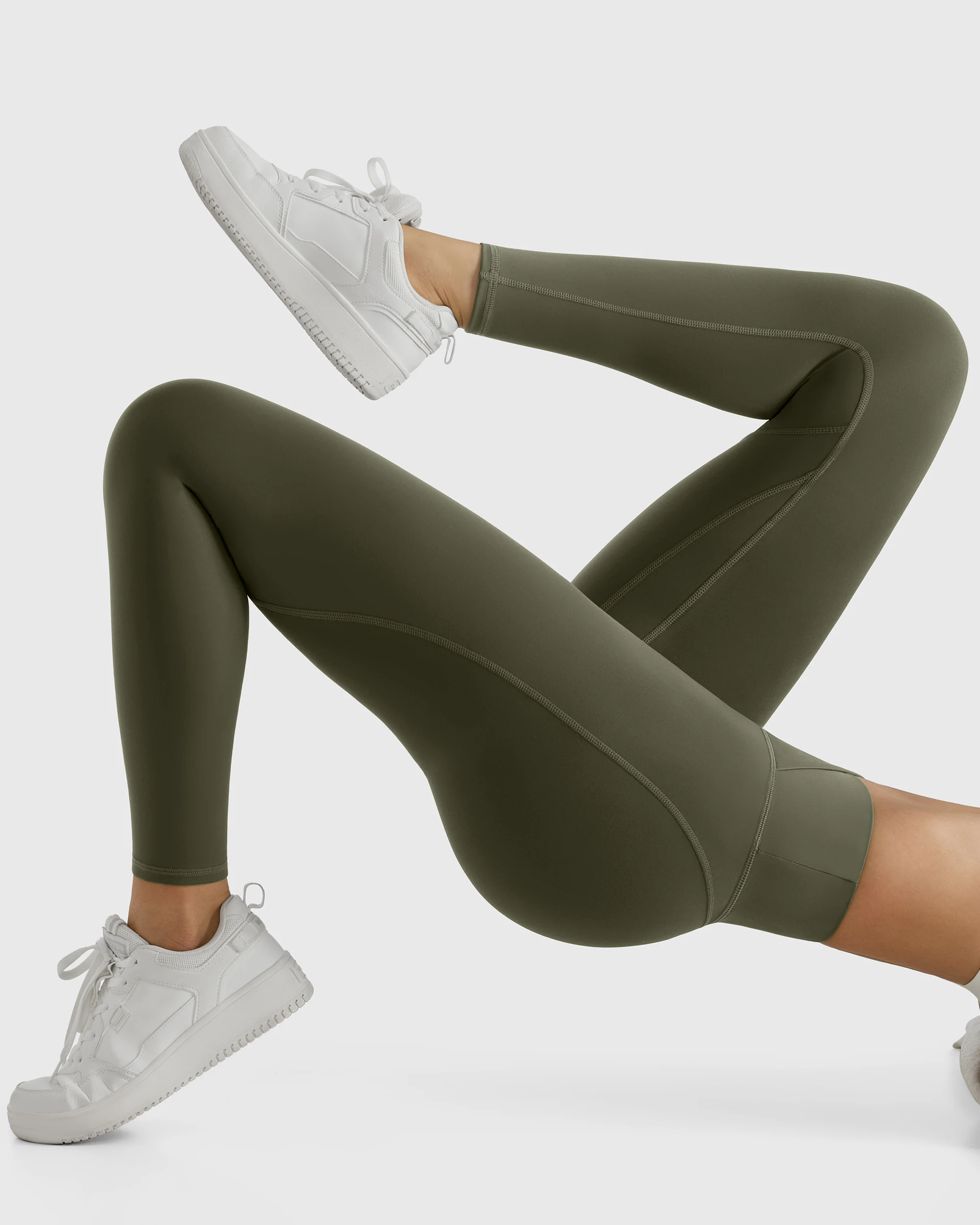 النساء الخامس عبر الخصر بعقب رفع طماق مع جيوب عالية الخصر اليوغا السراويل تجريب الجري الصالة الرياضية اللياقة البدنية الرياضة طماق الإناث