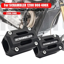 For SCAMBLER 1200 900 400X STREET scambler 900 1200 400X   Engine Protection Bumper Protection Accessories 22mm-28mm