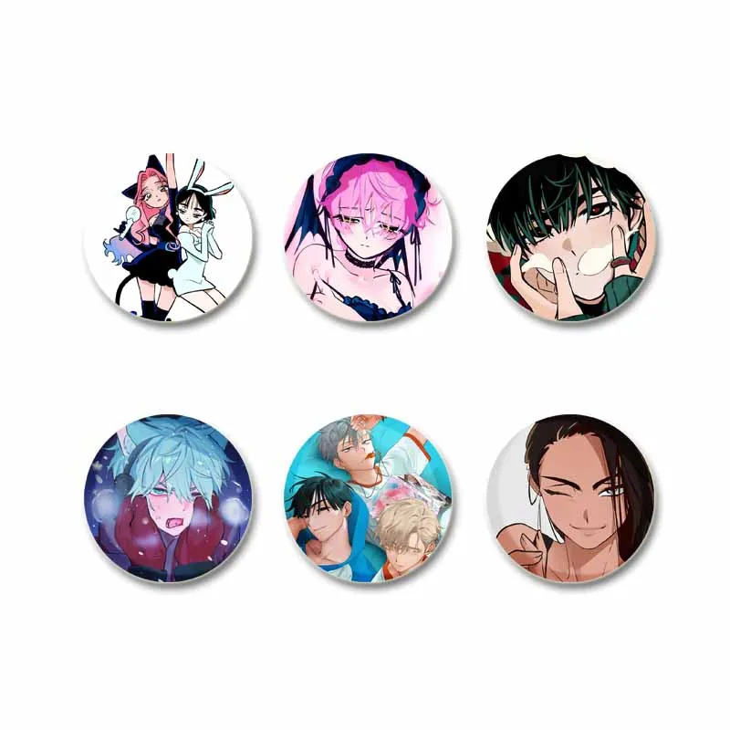 Anime ALIEN STAGE Brooch IVAN TILL Sua Hyuna Luka Cartoon Cosplay Badges Lapel Pins Fashion Jewelry Accessories Gifts for Friend