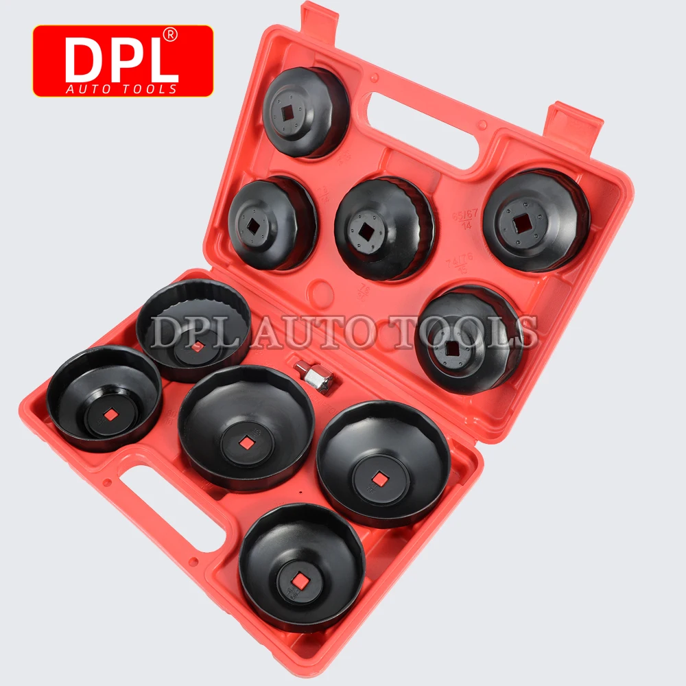 10pcs Cap Type Oil Filter Removal Oil Filter Wrench Fuel Filter Tool