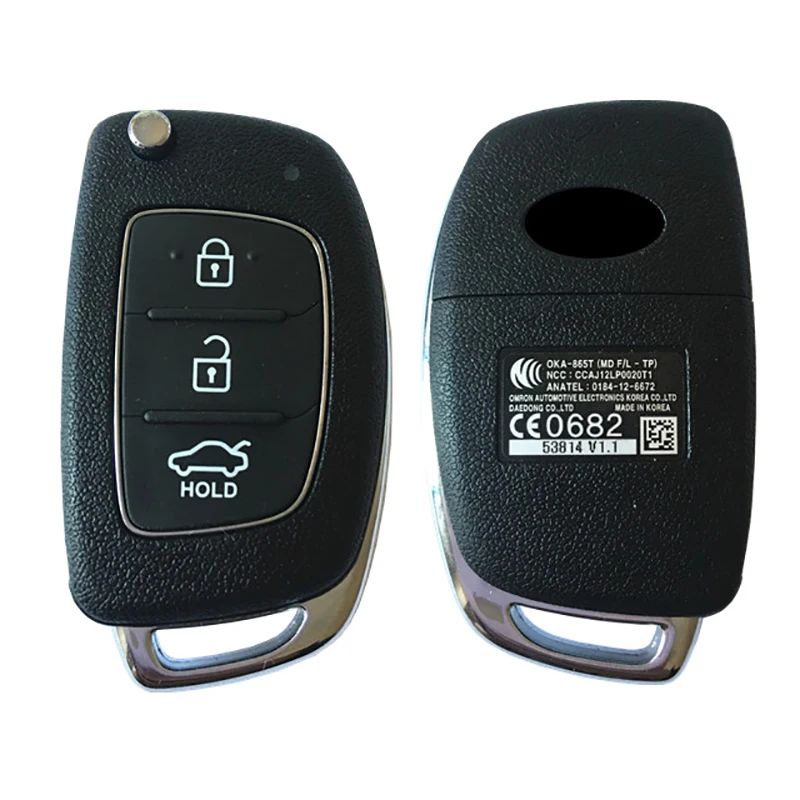 

CN020077 Genuine Remote Flip Key 433MHz For Hyundai Elantra 2012-2015 Original Flip Key Fob For Hyundai OKA-865T (MD FL –TP)