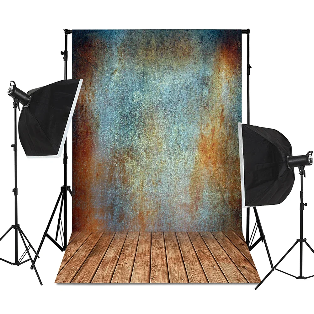 5*7 Feet Wooden Board Tie-dye Photography Background Canvas Painting Baby Photo Backdrop Studio Supplies Props Party Home Decor