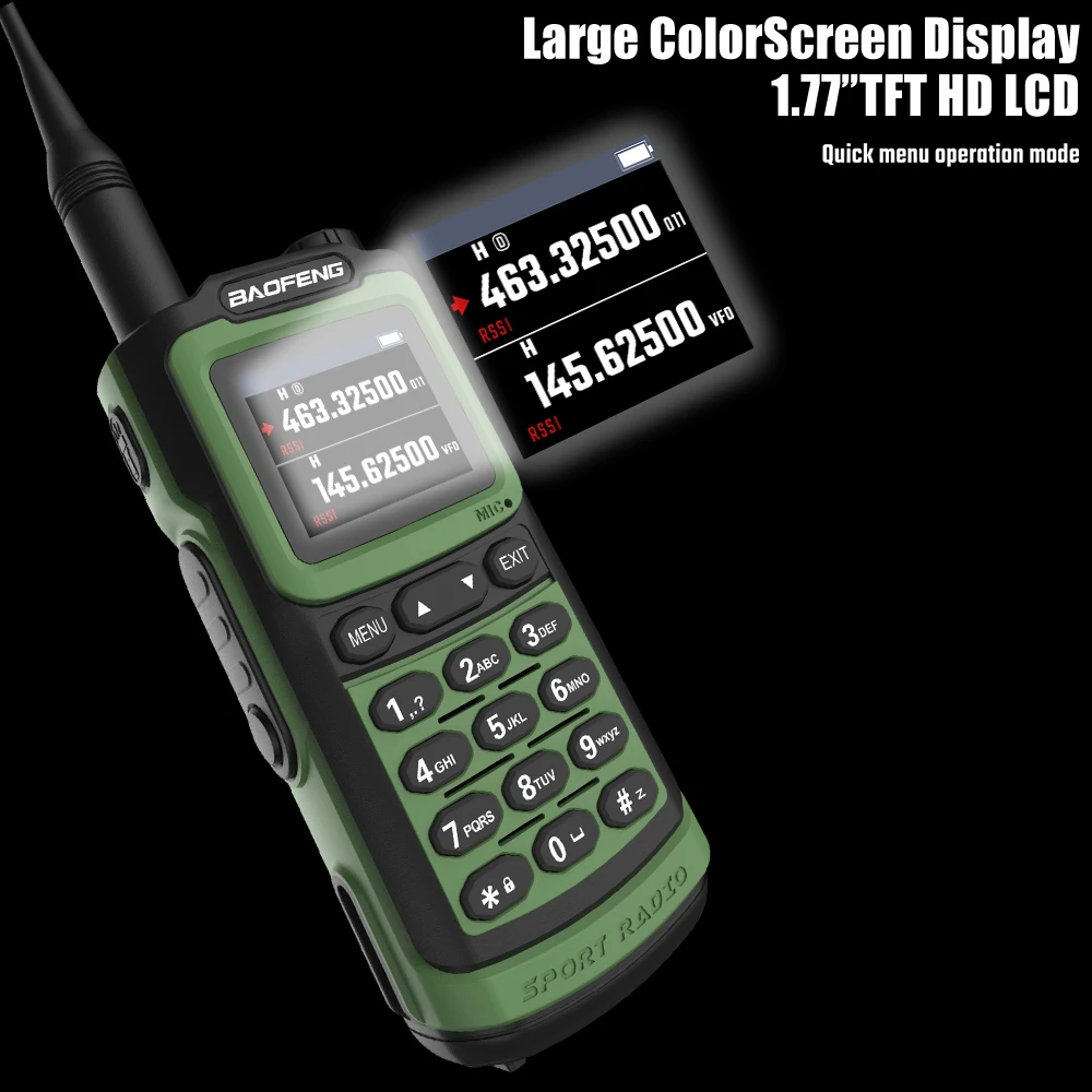 Рация Baofeng UV-G30 Pro V1 10 Вт, Портативная радиостанция дальнего действия, четыре диапазона, водонепроницаемая, 2 шт.