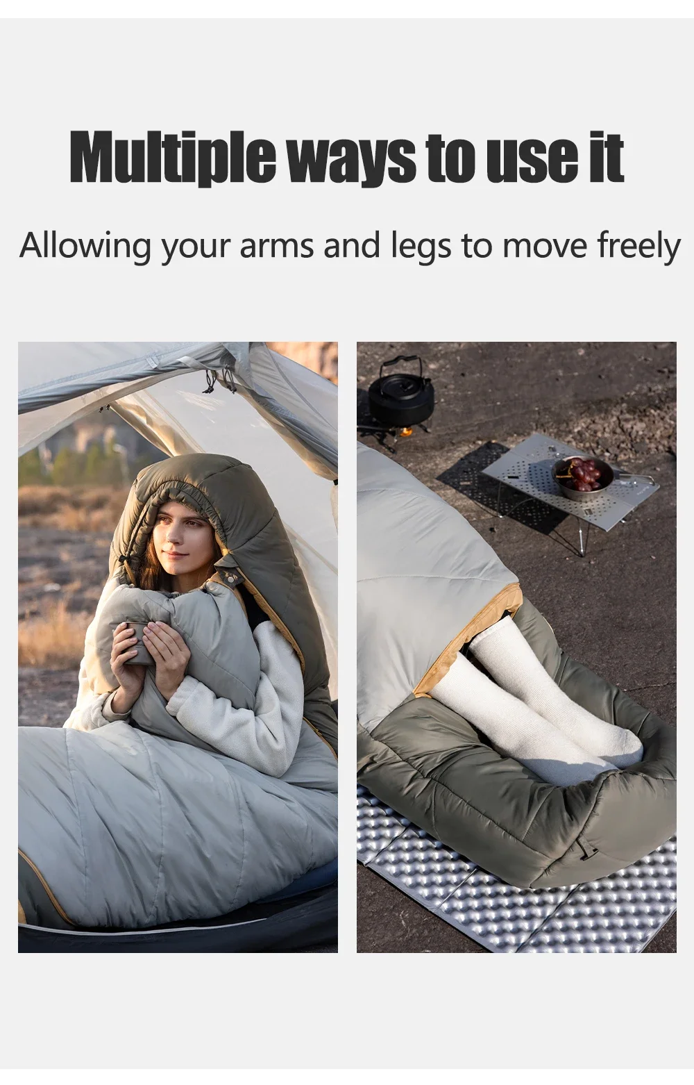 Naturehike Camping Sleeping Bag MJ PRO Ultralight Waterproof Mummy 4 Season Backpacking Sleeping Bags Outdoor Traveling Hiking