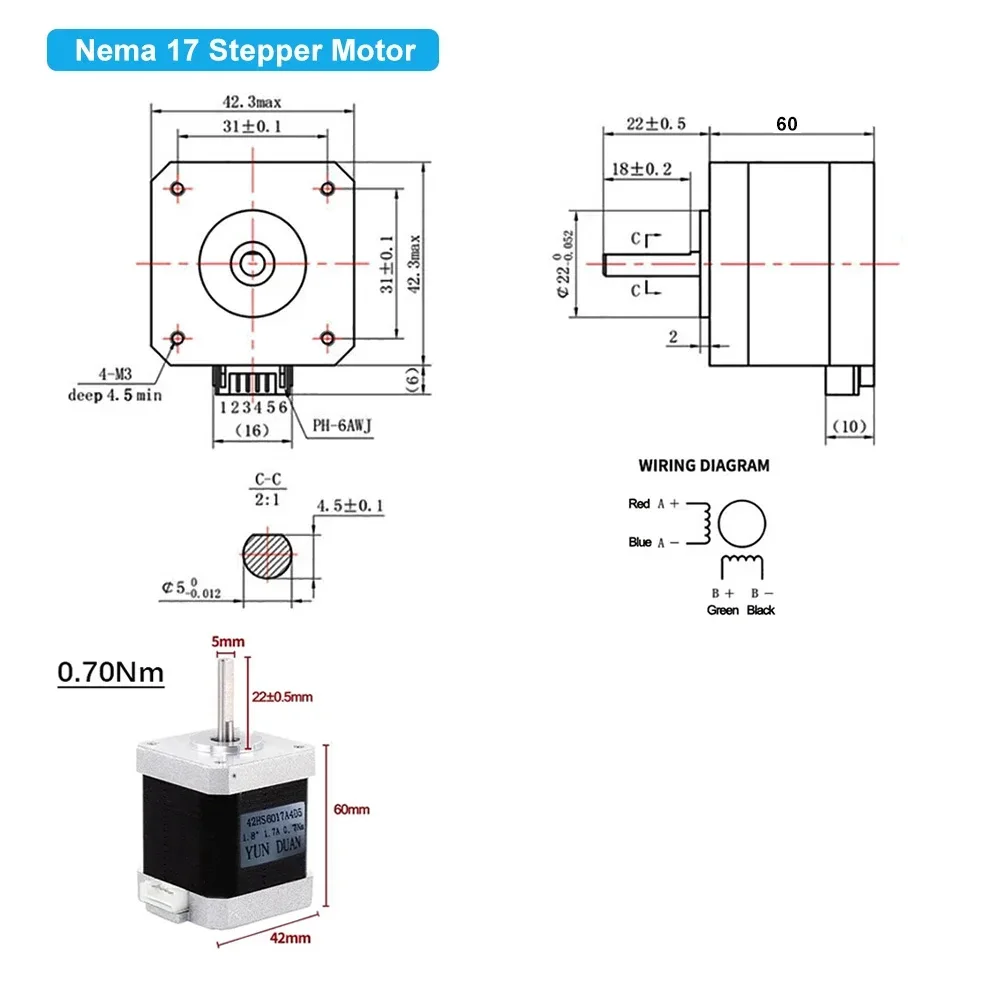 High Precision Linear Actuator Electric Linear Nema17 Stepper Motor TB6600 Drive Kit 50-500mm Stroke for Automation Equipment