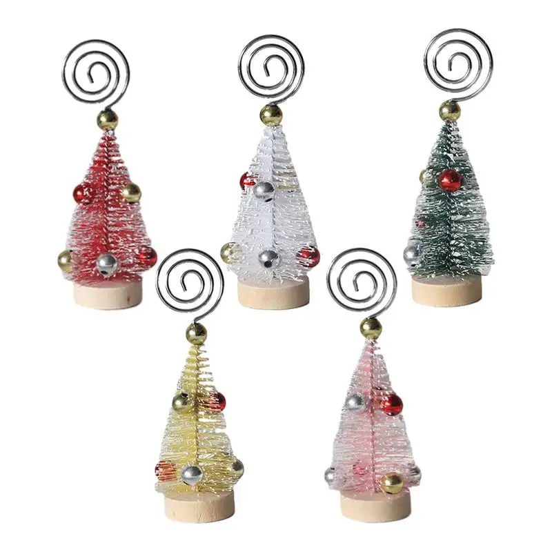 

Table Memo Holders Multi-Purpose Mini Christmas Tree To Clip Photos Card Display Supplies For Dining Table Coffee Table Bedside