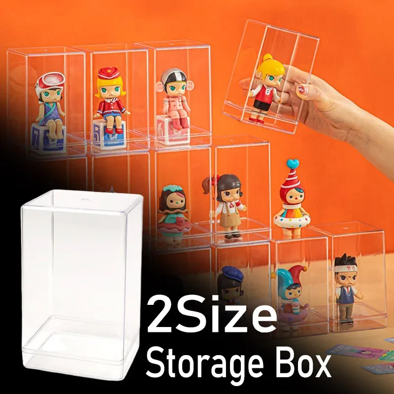 Hand-made Doll Acrylic Clear Display Stands Model Transparent Organizer Rack Figures Blind Box Storage Shelf Decorative Shelves