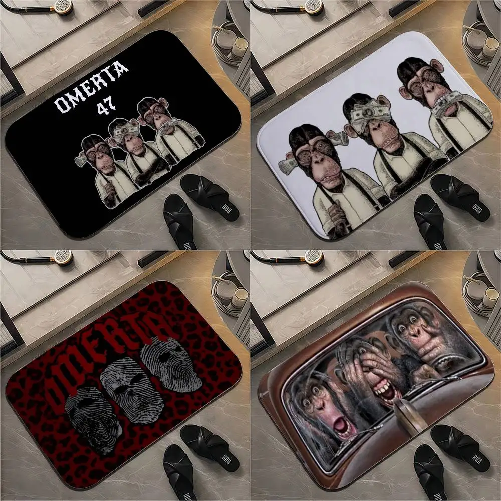 

OMERTA 47 Floor Mat Printed Large Carpets Room And Bedroom Carpets Bathroom Anti Slip Door MATS Small Carpets