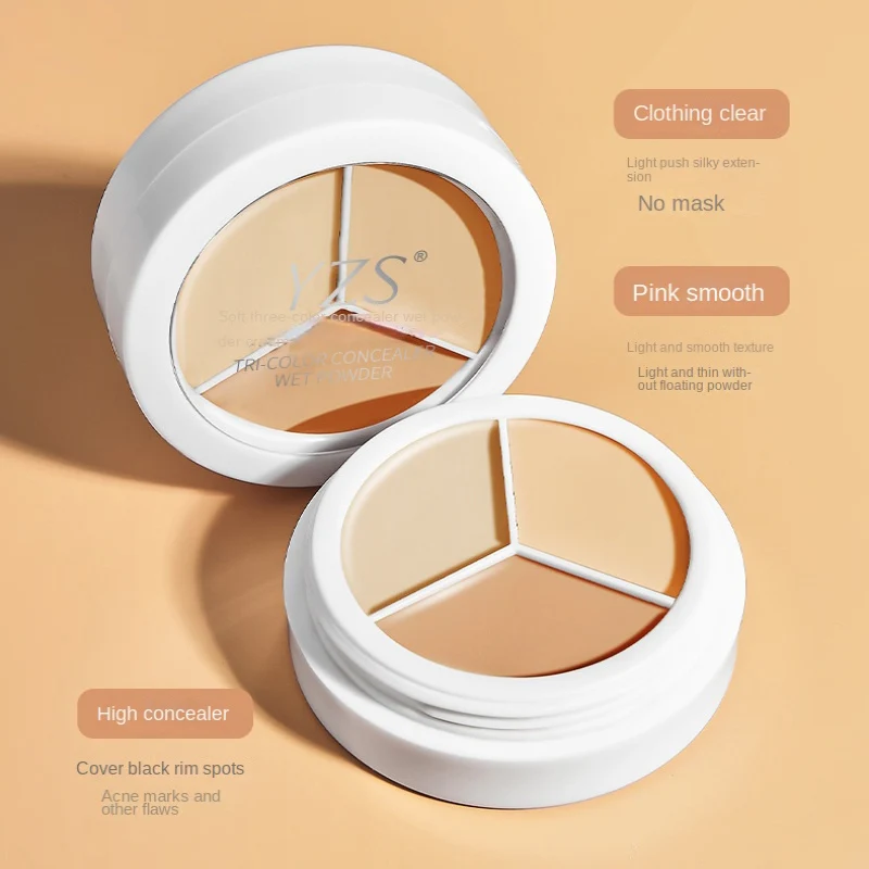 3 Colors Concealer Palette Makeup Face Eye Contour Face Spot Concealer Dark Circle Correcting Face Makeup Skin Care TFIT