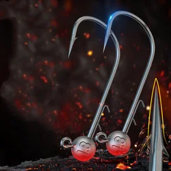 Small Gram Weight Lead Jig Head Hook Black Pit 0.6g-3.5g Fishing Lure Strengthen Fishhook Lot 10 Pieces SALE