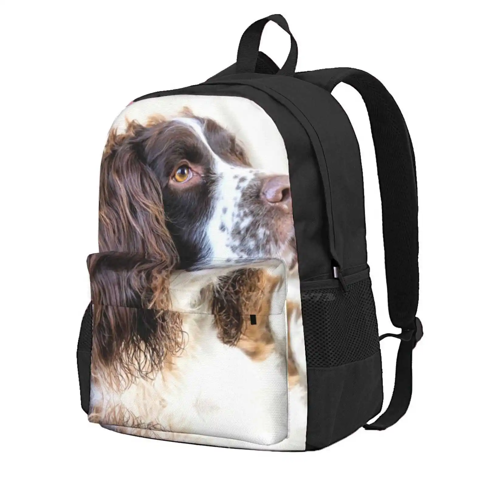 Harvey Hot Sale Schoolbag Backpack Fashion Bags English Springer Spaniel Dog Canine Pet Animal Cute Harvey Jeremy Sage