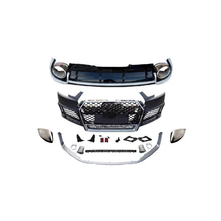 Factory Sale RS4 Style Bodykit Front Bumper Lip Rear Diffuser Grille Upgrade Body Kits for Audi A4 B8.5 2013-2016