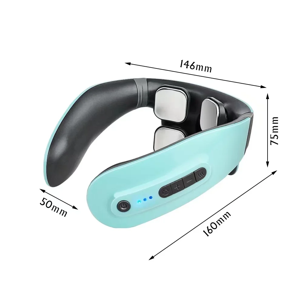 2024 Smart EMS Neck Massager Electric Body Neck Massager with Heating Wireless EMS Body Massager