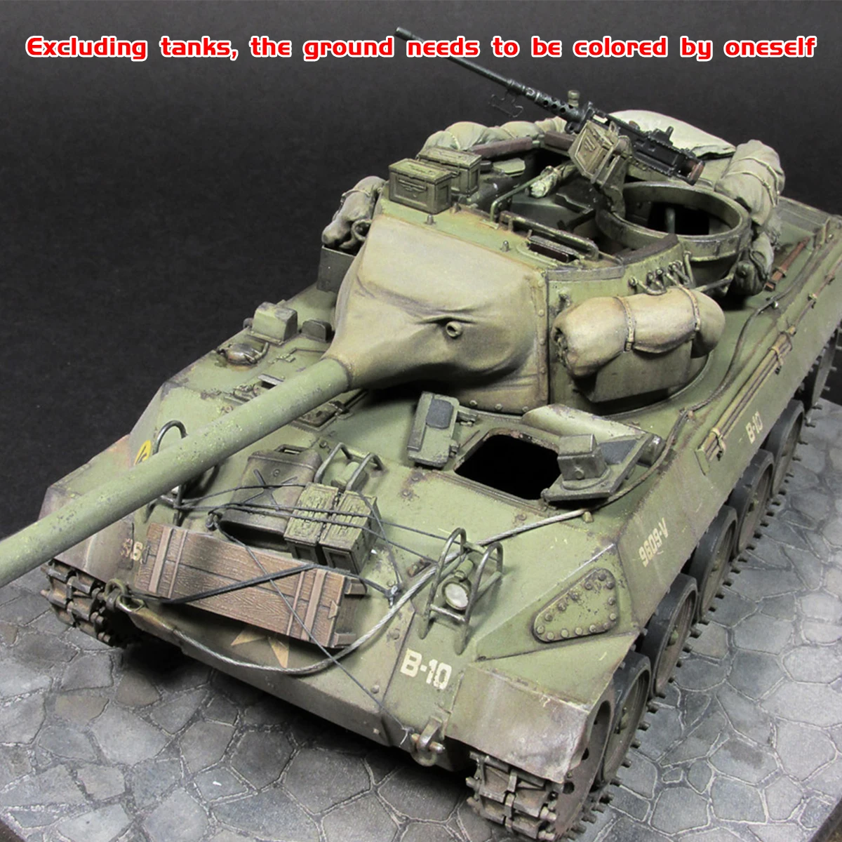 Architektonisches Gebäudemodell-Diorama, Maßstabsmodellbausatz, Holz-Display-Basis, Panzerfahrzeuge, gepanzerte Autos, Ausstellungsständer 1/35 – Detail 2