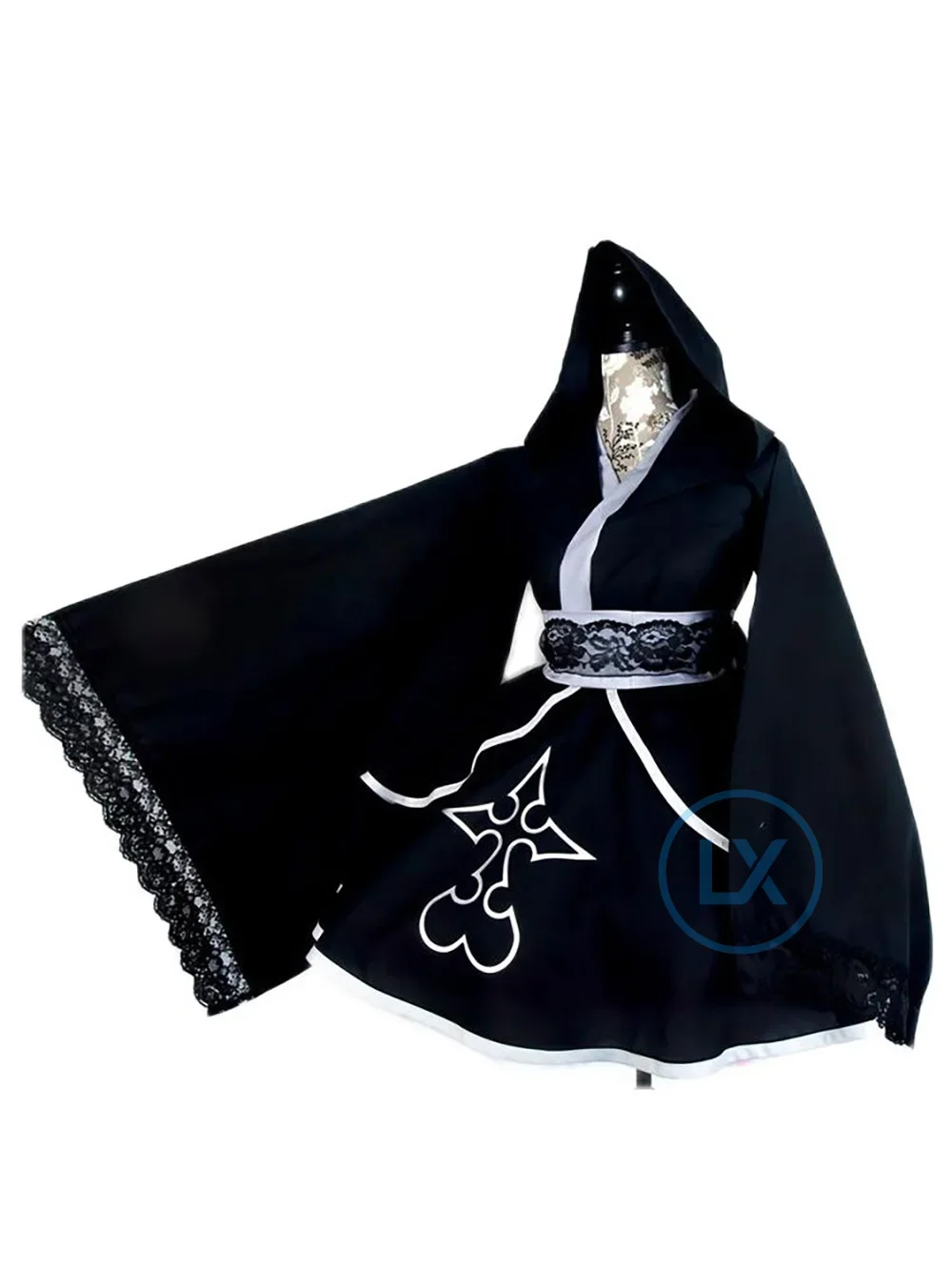 Anime Kingdom Hearts Cosplay Costume Kingdom Hearts Organization Lolita Kimono Dress Full Sets Custom Made Female Girls Hallowee