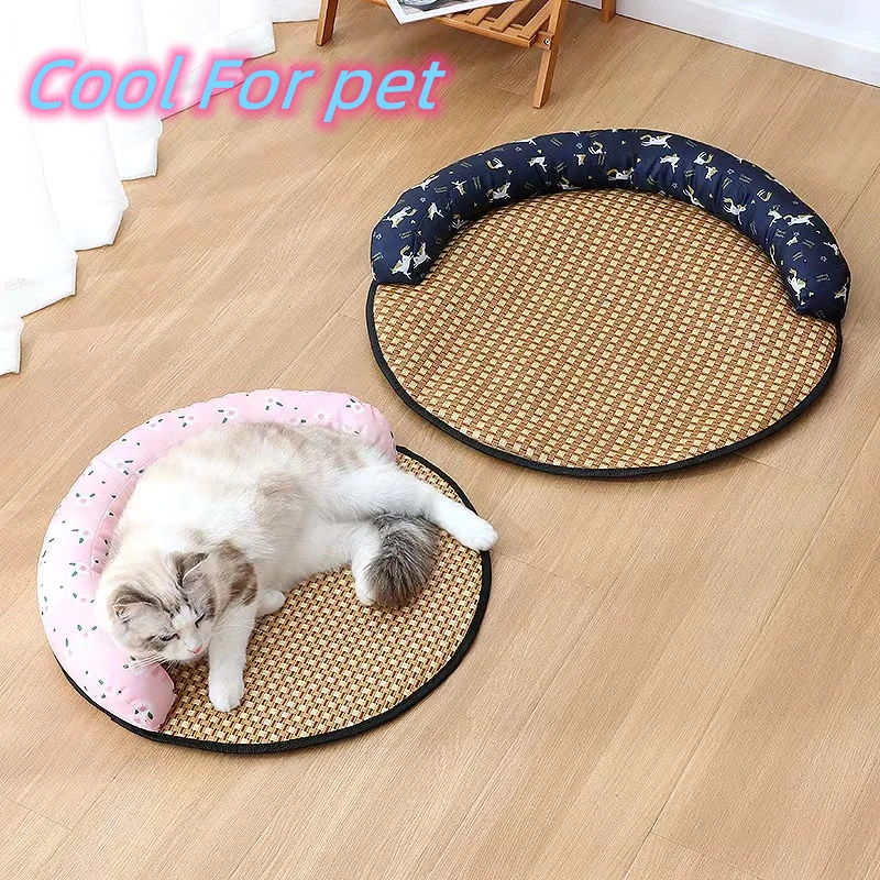 Pet Cooling Mat Summer Pad Large Mat For Dog Cat Breathable Blanket Cat Ice Pad Washable Sofa Car Pet Self Cooling