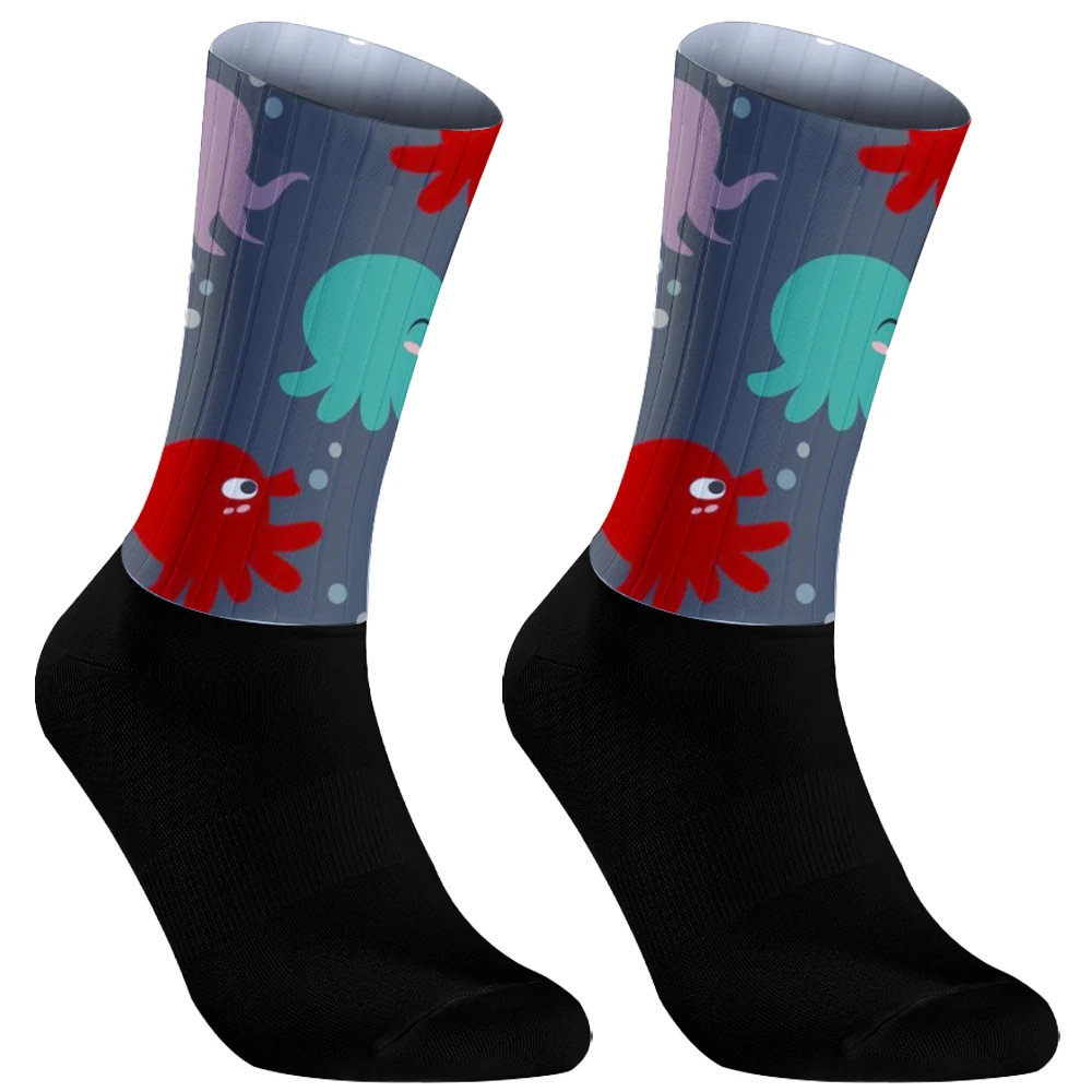 Chaussettes de vélo de route respirantes pour hommes et femmes, chaussettes de vélo VTT, sports de plein air, chaussettes de course, haute qualité, équipe professionnelle, chaussettes de cyclisme