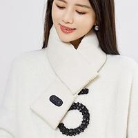 USB Women Men Heating Scarf 3 Gears Temperature Electric Massage Neck Warmer Not Inclound Battery for Camping Motorcycling