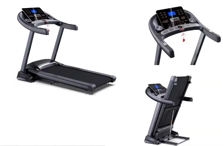 2025 آلة تشغيل متعددة الوظائف مفرغة قابلة للطي التجارية مشاية كهربائية بمحركات للاستخدام المنزلي #4