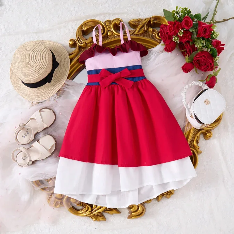 

XT8Summer New Cute Girls Dress Princess Cosplay Costume Carnival Party Princess Dress High-End Dance Dress Costumes For GirXT6@!