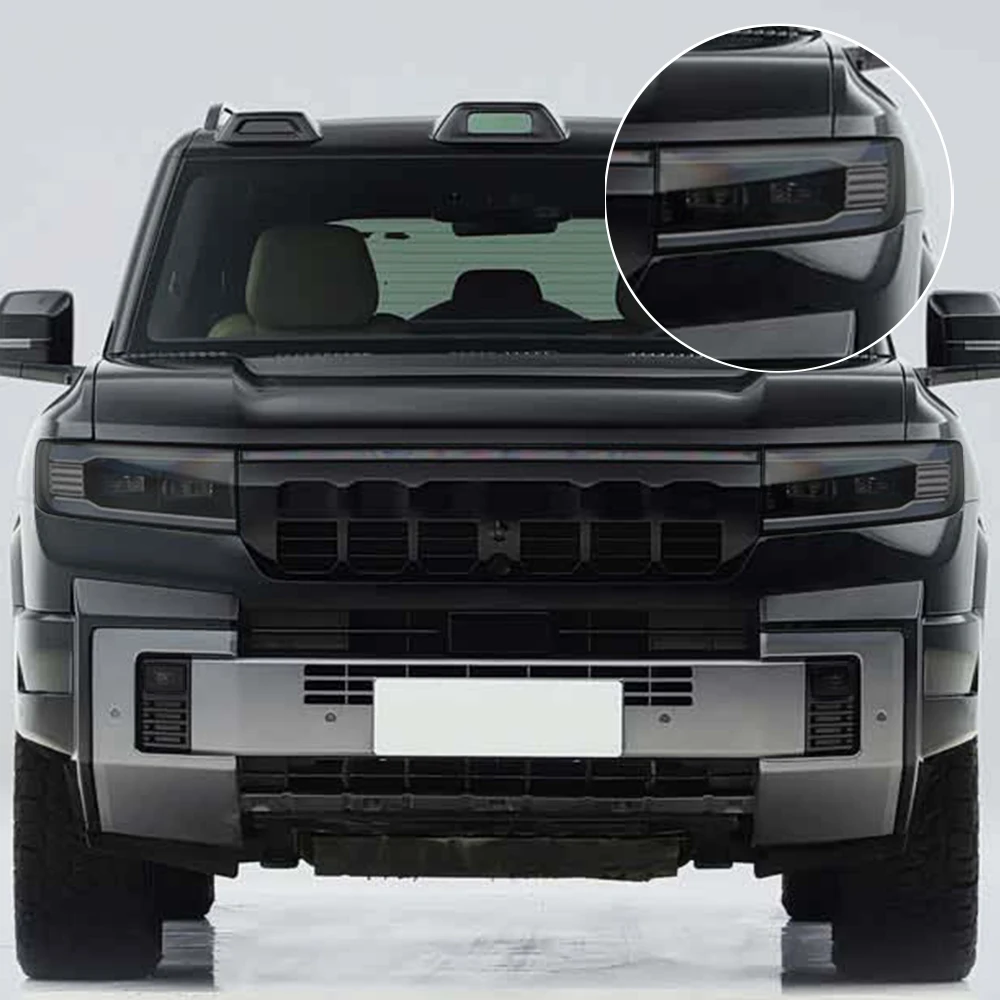 

Smoke Black Pre Cut Car Headlight Protective Film For Denza B8 2025-2026 Anti-Scratch High-Gloss Vinyl Wrap Film Car Accessories