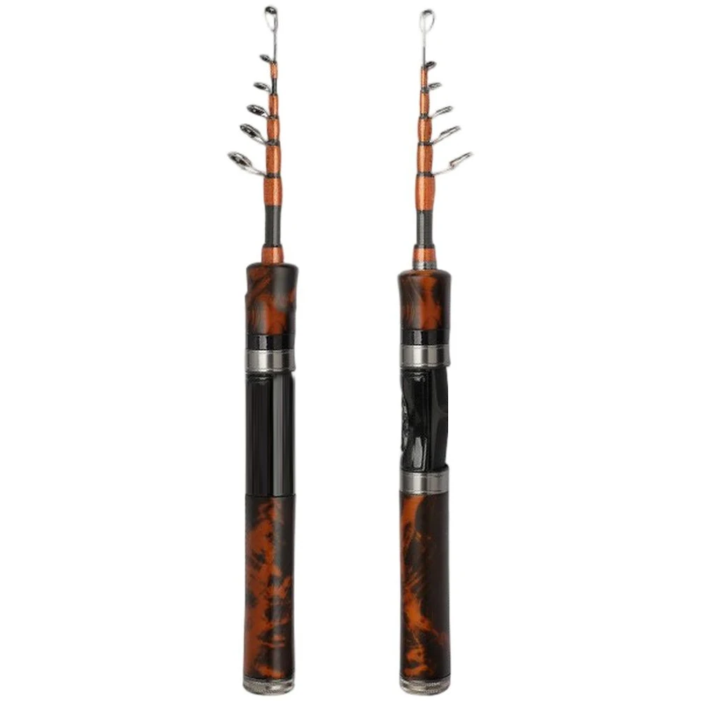 

1pc Telescopic Fishing Rod 1.5m Carbon Fiber Straight Handle Spinnings/casting UL Soft/hard Tip Short Rod Fishing Pole Parts