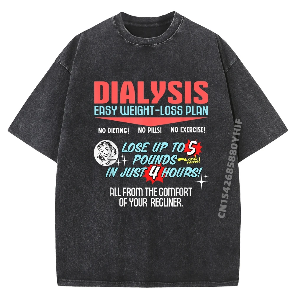 

Dialysis Easy Weight Loss Plan No Dieting No Pilis No Exercise Lose Vintage Washed T Shirt Men New In Tops & Tees Family