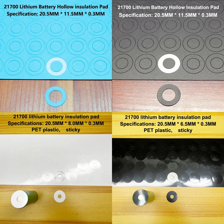 100pcs/lot 21700 lithium battery positive and negative pole insulation pad, barley paper circle, paper surface gasket