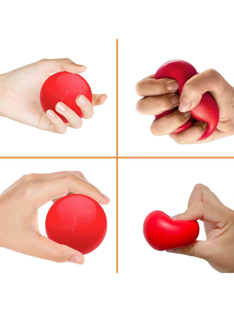 Hand Strengthening Ball Elastic Foam Round Grip Balls Children Finger Resistance Exercise Squeezer For Training Wrist Forearm