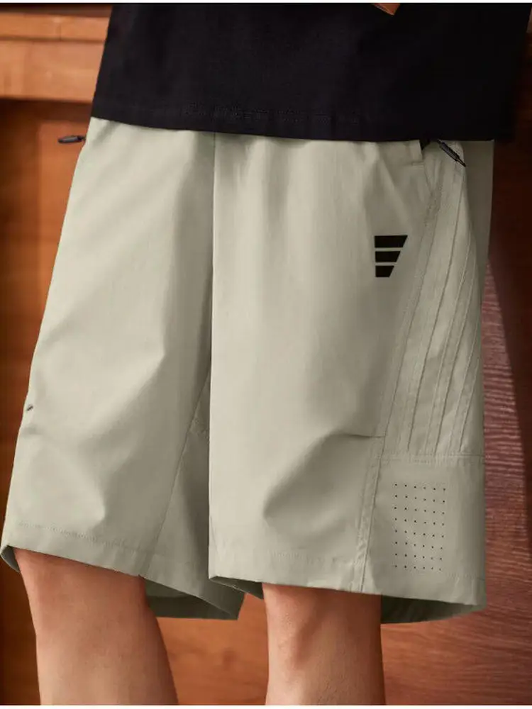 

Ice Sensation Quick Dry Outdoor Versatile Men's Shorts Summer 2025 Hong Kong Style INS Trendy Beach Five-Point Pants