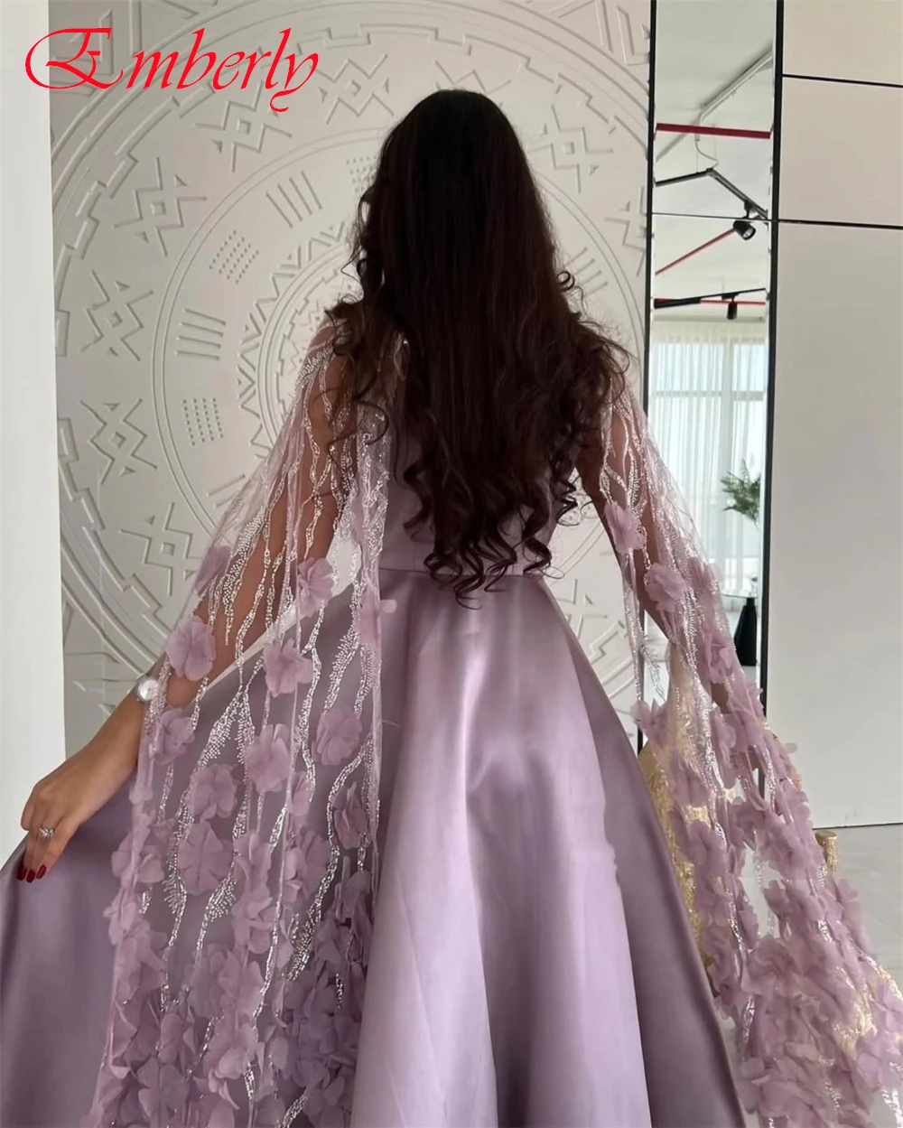 Customized Spaghetti Straps Shawl Appliques Satin A-Line Classic Evening Dress Elegant Party Dresses Special Occasion Gowns