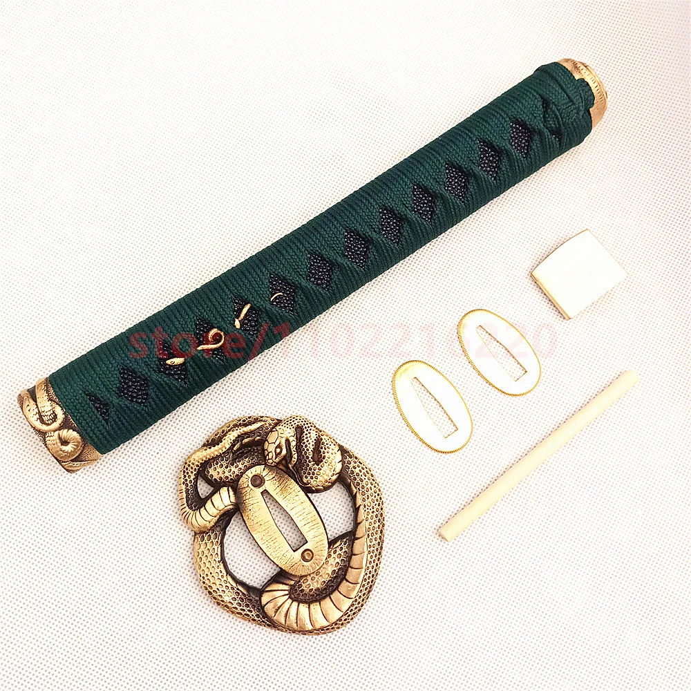 

Уникальная рукоятка Tsuka, ручная защита, Habaki Seppa для японской реальной японской искусственной змеи