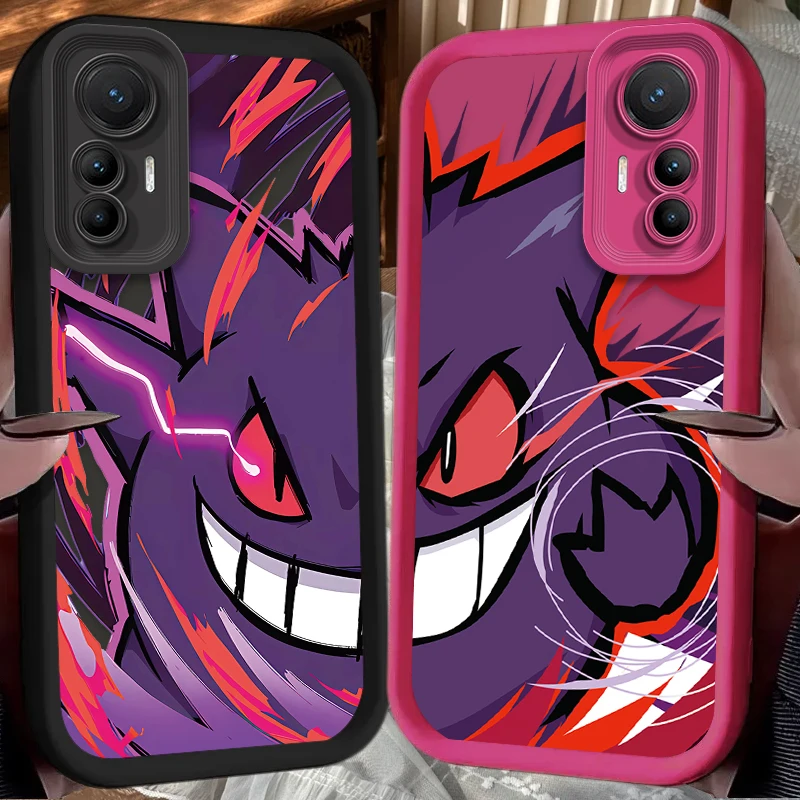 P-Pokemon Gengar الطباعة جراب هاتف ل Xiaomi Mi 15 Ultra 14 13 12 12S 12X 11 Lite 5G NE 13T 12T 11T 14T Pro غطاء سيليكون