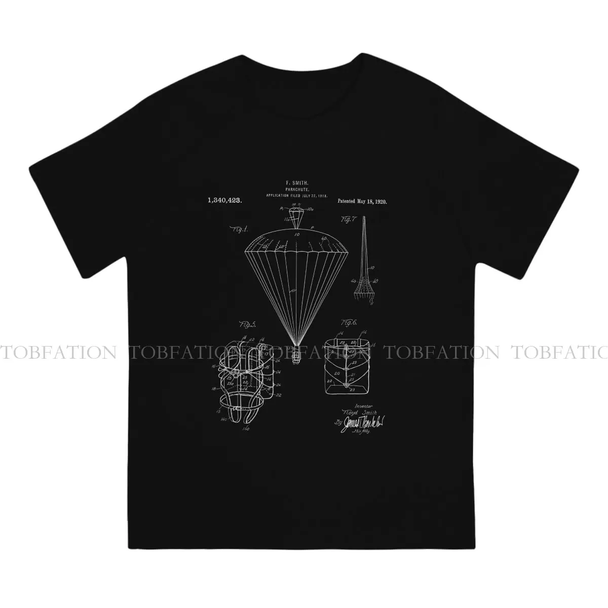 Sky Diving Skydiving Extreme Sports TShirt for Men Parachute Patent Soft Leisure Tee T Shirt Novelty New Design Fluffy