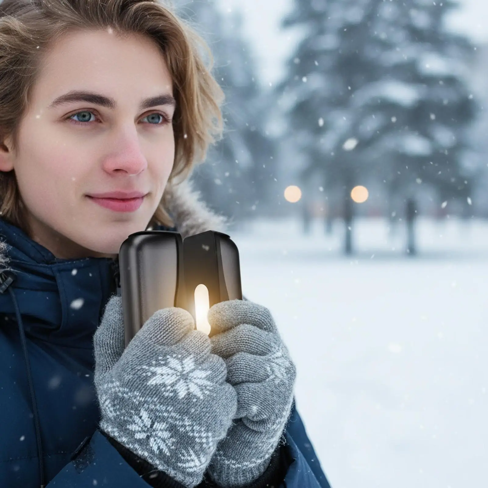 

Electric Hand Warmers Pocket Warming Supplies With LED Light 5200mAh Portable Heated Hand Warmer For Camping Golf Hiking Fishing