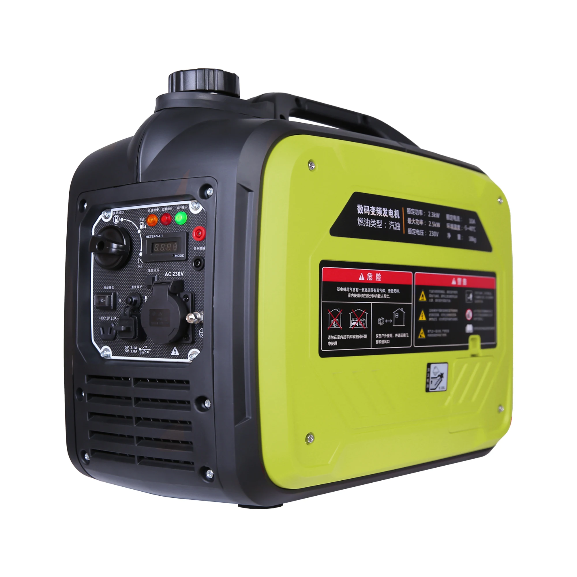 New Model Green 2800W 3200W 3500W 3800W 230 Volt Blue Silent Inverter Generator, The Best Camping And RV Generator Recommended