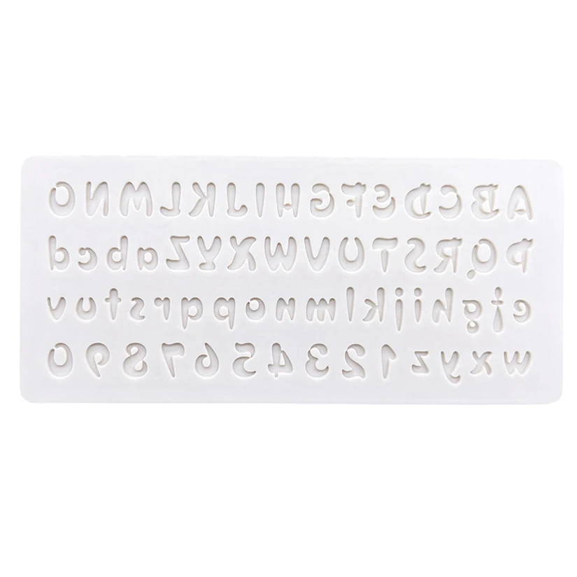 Alphabet Number Silicone Cake Baking Mold Sugarcraft Chocolate Cupcake Baking Mould Resin Tools Fondant Cake Decorating Tools